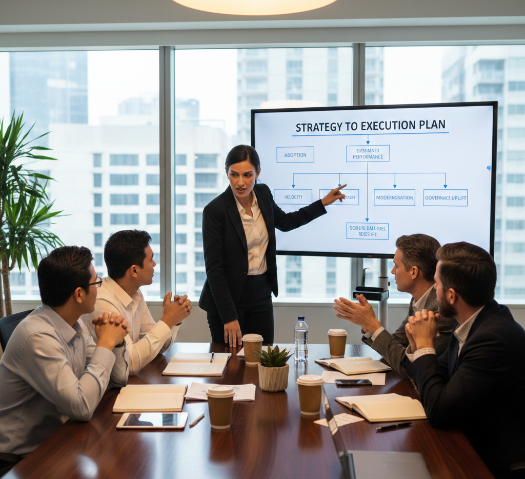 Consulting team workshop session